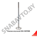 Клапан впускной 650.1007008 (я) 650.1007008