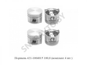 Поршень 421-1004015 100,0 (комплект 4 шт ) 421-1004015