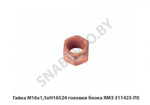 Гайка М16х1,5хH16S24 головки блока ЯМЗ 311423-П5
