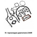 К-т прокладок двигателя 236М КПД 236М