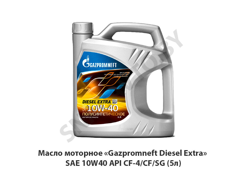 Масло моторное «Gazpromneft Diesel Extra» SAE  API CF-4/CF/SG (5л) 10W40, РФ