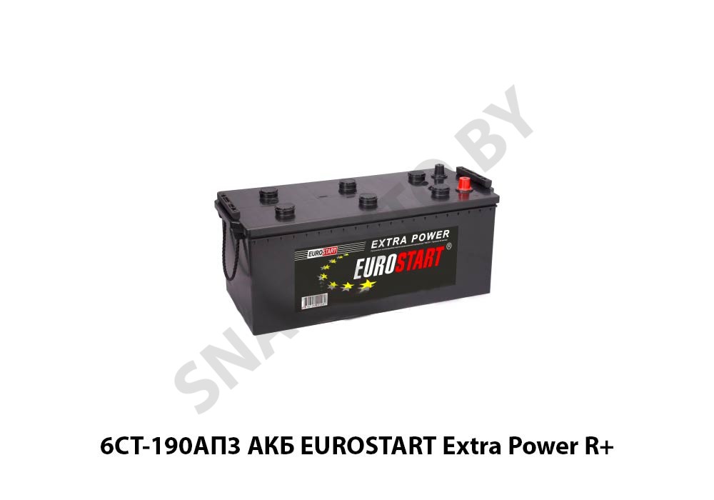 АКБ  EUROSTART Extra Power R+ 6СТ-190АП3, 