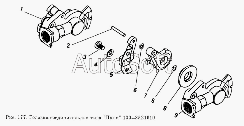 Чертеж Головка соединительная типа